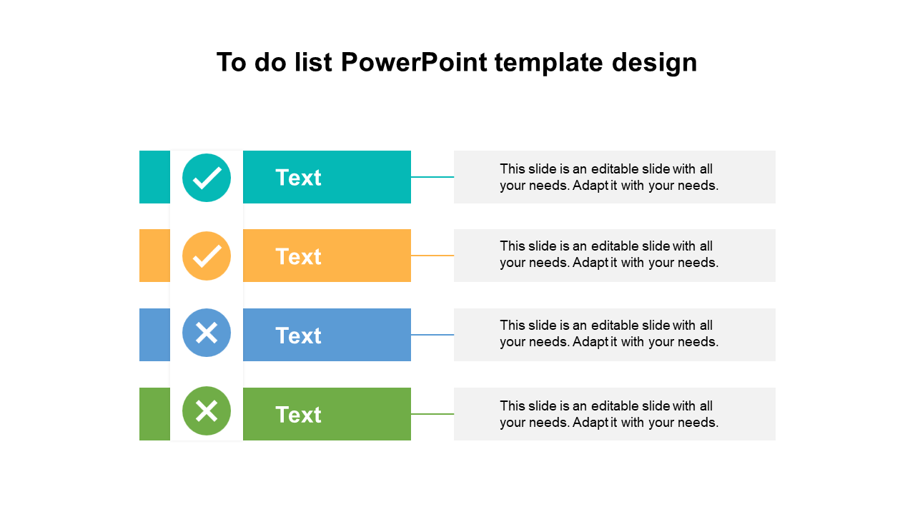 To Do List PowerPoint Template Design For Presentation